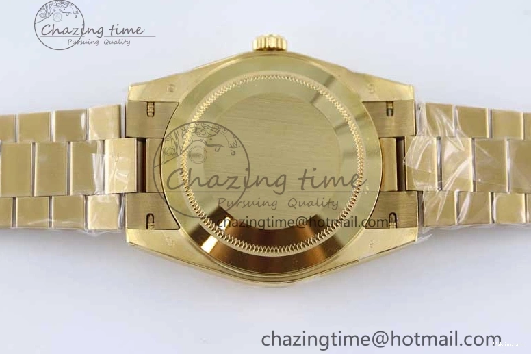 Dial YG Steel 40mm 1:1 Best TWF A2836 Crystal Date 904L YG Edition on Bracelet Day YG 0430